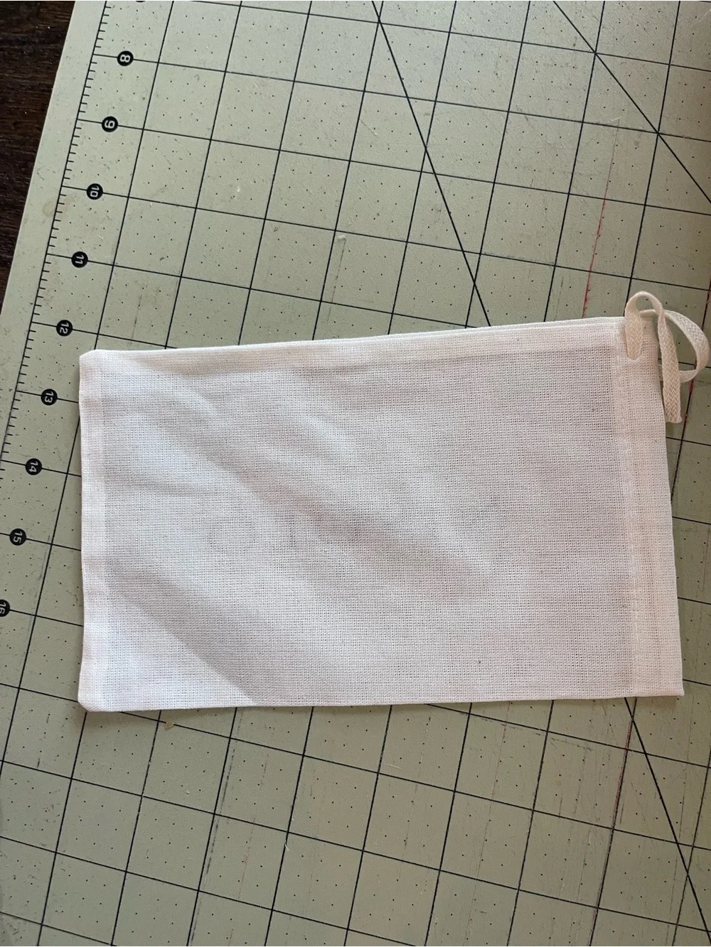Nisolo Cream Canvas Dust Bag with Logo small